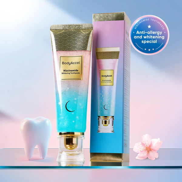 🦷 Dentifrice Blanchissant Triple Action BodyAccel À La Niacinamide 100% APPROUVÉ