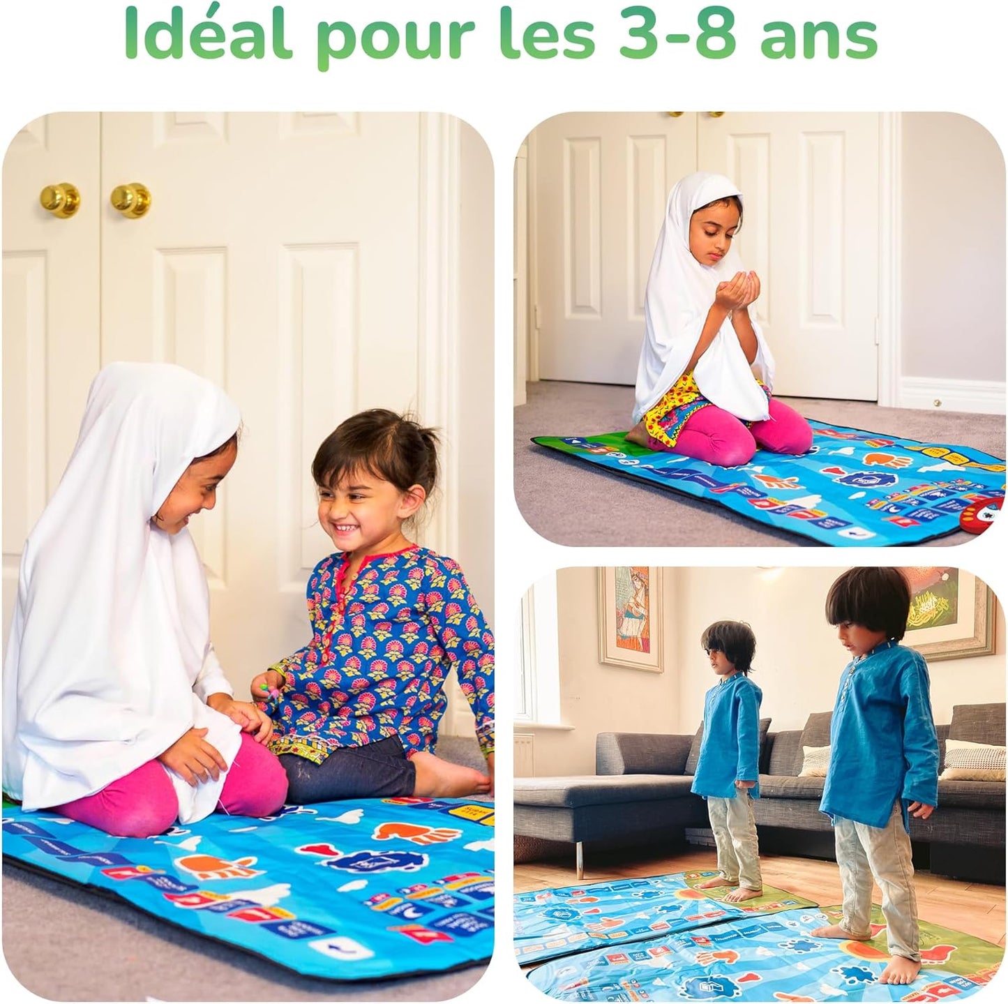 Tapis De Prière Interactif Pour Enfants – Apprendre La Salat Facilement Et en S’amusant