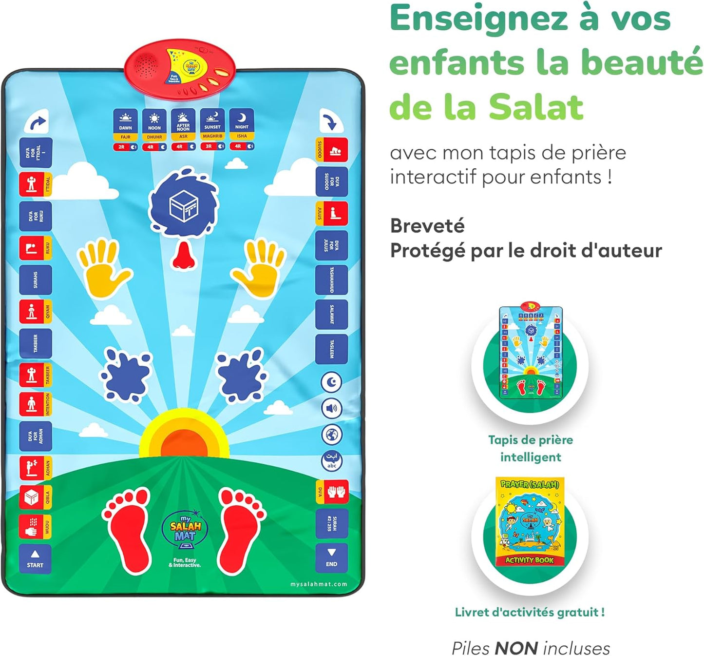 Tapis De Prière Interactif Pour Enfants – Apprendre La Salat Facilement Et en S’amusant