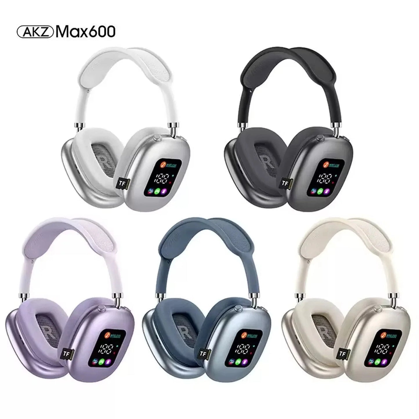 🎧 Casque Bluetooth Sans Fil Pliable Avec Écran Tactile, Confort, Style & Contrôle Intuitif
