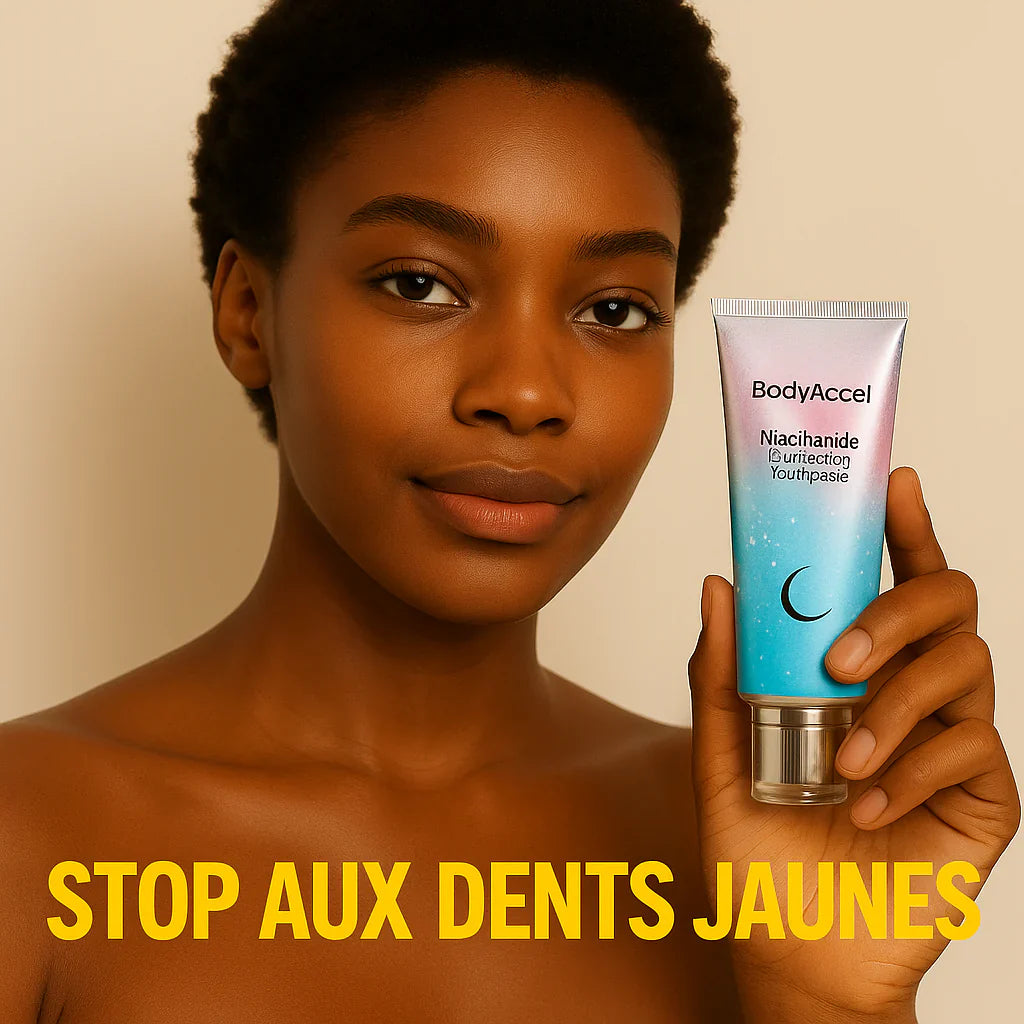 🦷 Dentifrice Blanchissant Triple Action BodyAccel À La Niacinamide 100% APPROUVÉ