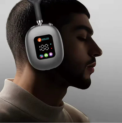 🎧 Casque Bluetooth Sans Fil Pliable Avec Écran Tactile, Confort, Style & Contrôle Intuitif