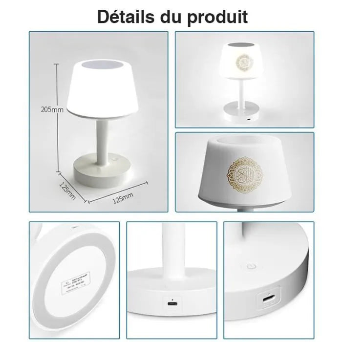 Lampe Coranique Intelligente Avec Enceinte Bluetooth